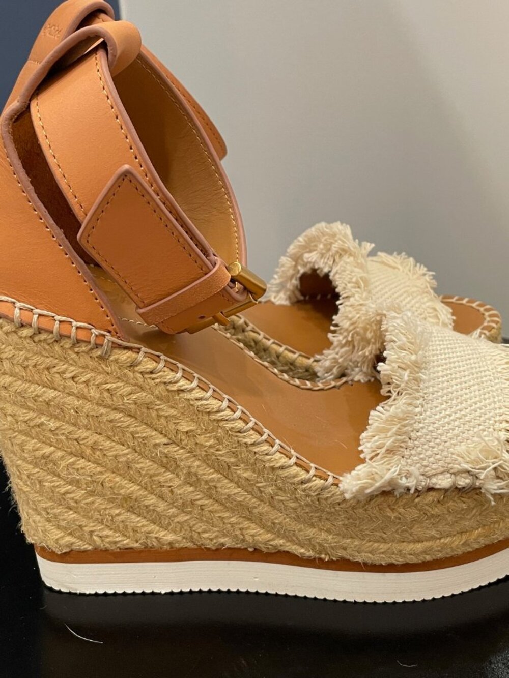 See by Chloé Glyn Espadrille Platform Wedges | Size 6 | Excellent - Picture 2 of 7